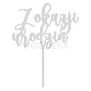 Topper "Z okazji urodzin" (Boho)