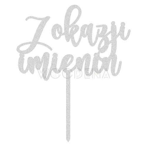 Topper "Z okazji imienin" (Boho)
