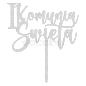Topper "I Komunia Święta" (Boho)