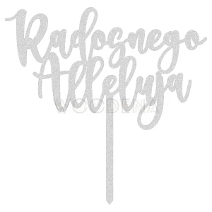Topper "Radosnego Alleluja" na Wielkanoc (Boho)