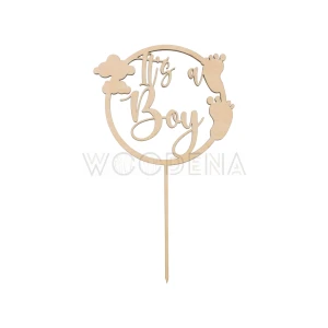 Topper "It's a Boy" w kole (Boho)