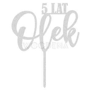 Topper urodzinowy z wiekiem i imieniem "cyfra+ LAT + imie"  (Boho)