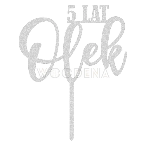 Topper urodzinowy z wiekiem i imieniem "cyfra+ LAT + imie"  (Boho)