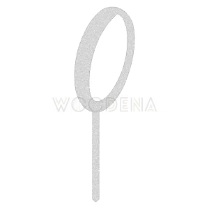 Topper liczba / cyfra "0"