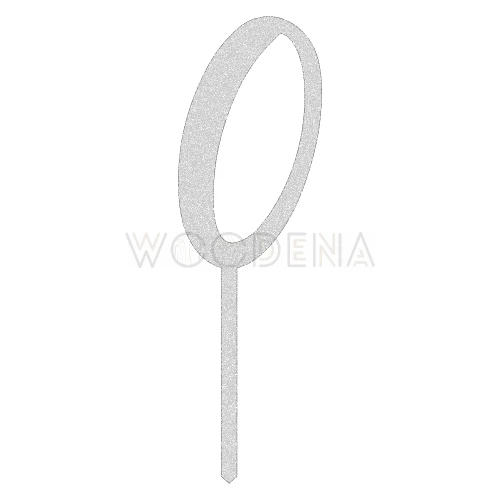 Topper liczba / cyfra "0"