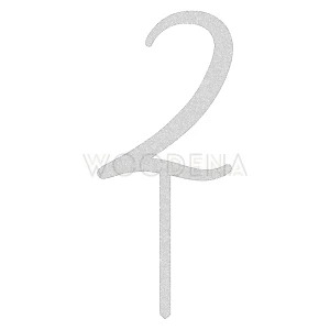 Topper liczba / cyfra  "2"
