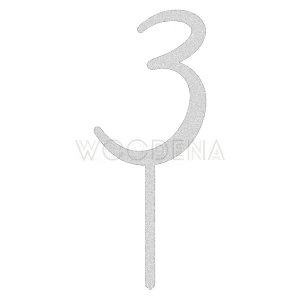 Topper liczba / cyfra  "3"