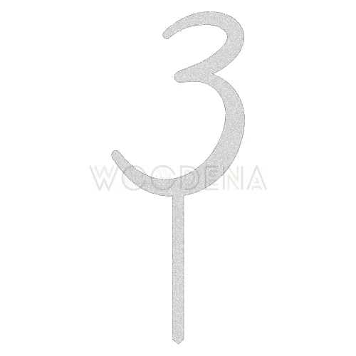Topper liczba / cyfra  "3"