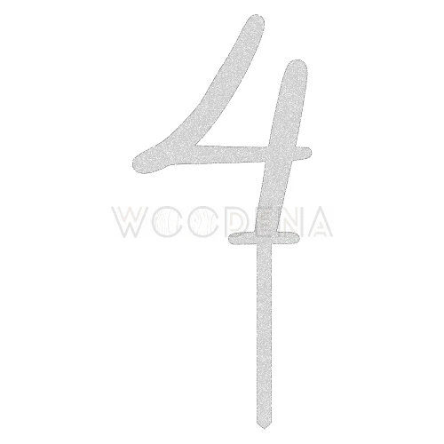 Topper liczba / cyfra  "4"