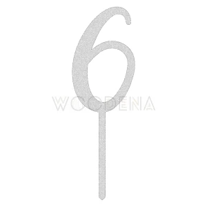 Topper liczba / cyfra "6"