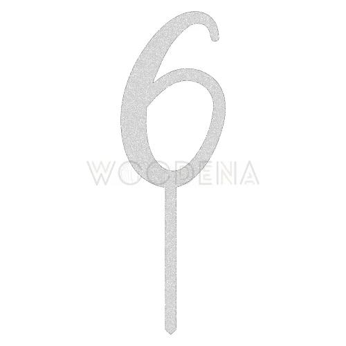 Topper liczba / cyfra "6"