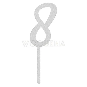 Topper liczba / cyfra "8"