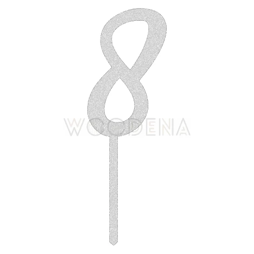 Topper liczba / cyfra "8"