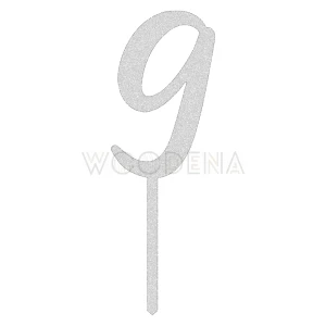 Topper liczba / cyfra "9"