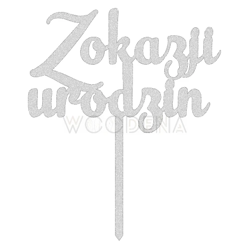 Topper "Z okazji urodzin" (Funky)