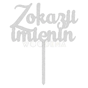 Topper "Z okazji imienin" (Funky)