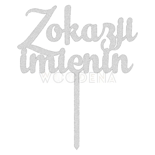 Topper "Z okazji imienin" (Funky)