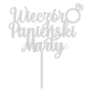 Topper na wieczór panieński "Wieczór Panieński + imie" (Glamour)