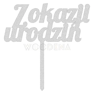 Topper "Z okazji urodzin" (Modern)