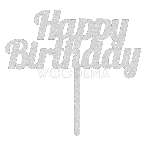 Topper "Happy Birthday" (Modern)