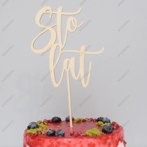 Topper "Sto lat" (Boho)