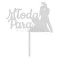Topper z Parą Młodą oraz napisem