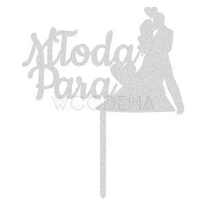 Topper "Młoda Para" na tort weselny (Sweet)