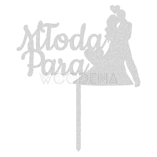 Topper "Młoda Para" na tort weselny (Sweet)