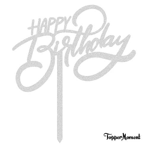 Topper urodzinowy "HAPPY Birthday"