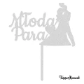 Topper Młoda Para na tort weselny
