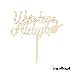 Topper na Wielkanoc "Wesołego Alleluja" z jajkiem