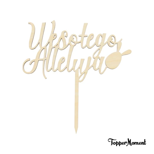 Topper na Wielkanoc "Wesołego Alleluja" z jajkiem