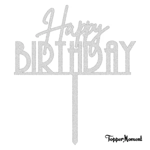 Topper "Happy BIRTHDAY" (Art Deco)