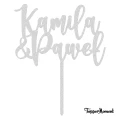 Topper z imionami imie + imie
