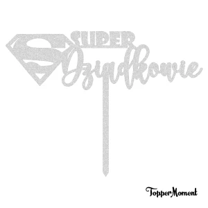 Topper "SUPER Dziadkowie" (Boho)