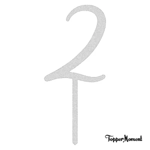 Topper liczba / cyfra  "2"