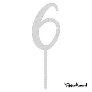 Topper liczba / cyfra "6"