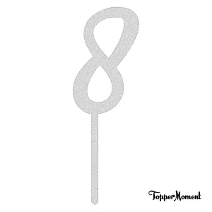 Topper liczba / cyfra "8"