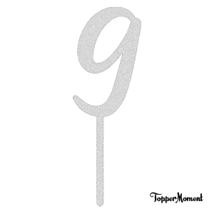 Topper liczba / cyfra "9"