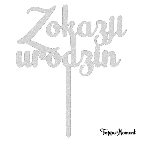Topper "Z okazji urodzin" (Funky)