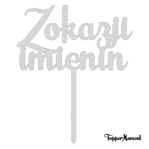 Topper "Z okazji imienin" (Funky)