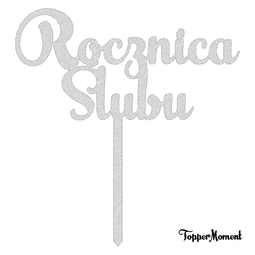 Topper "Rocznica Ślubu" (Funky)