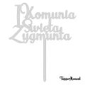 Topper komunijny z imieniem I Komunia Święta + imie