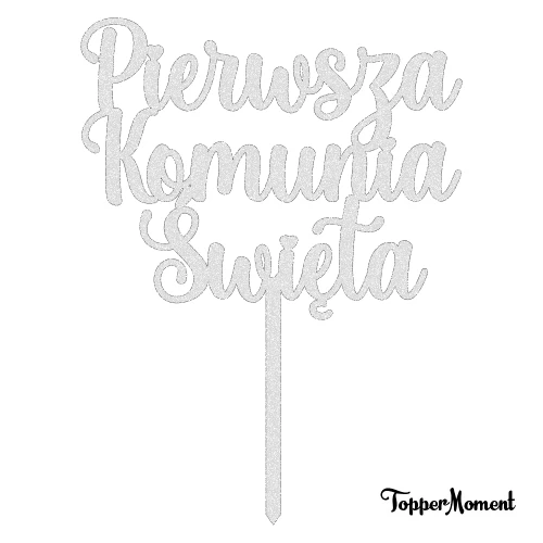 Topper "Pierwsza Komunia Święta" (Glamour)