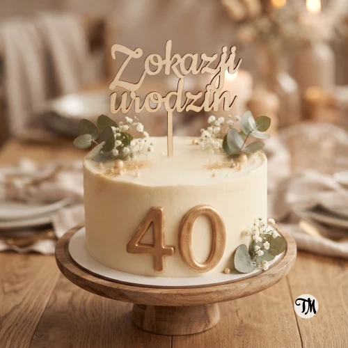 Topper "Z okazji urodzin" (Sweet)