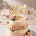 Złoty topper na imieniny
