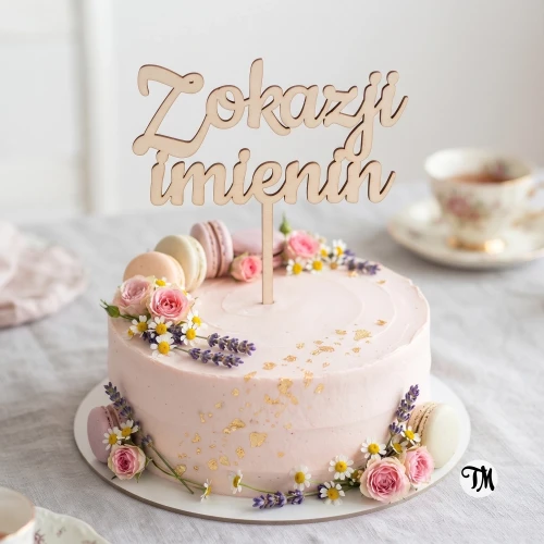 Topper "Z okazji imienin" (Sweet)