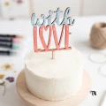 Drewniany Topper with LOVE