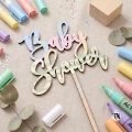 Drewniany topper Baby Shower