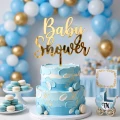 Topper na Baby Shower złoty